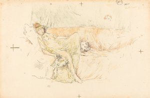 Geklede figuur, liggend, 1892