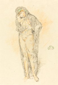 Geklede Figuur, Staand, 1891 door James Abbott McNeill Whistler