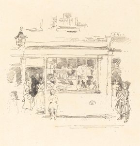 Drury Lane vodden door James Abbott McNeill Whistler