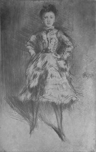 Elinor Leyland, 1874, 1904 door James Abbott McNeill Whistler