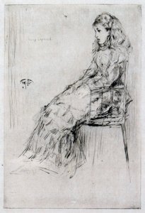 Fanny Leyland, c.1874 door James Abbott McNeill Whistler