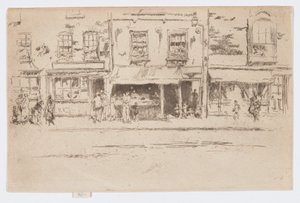 Viswinkel, Chelsea, c.1884-86 door James Abbott McNeill Whistler