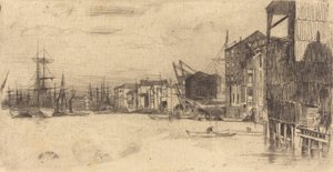 Free Trade Wharf door James Abbott McNeill Whistler