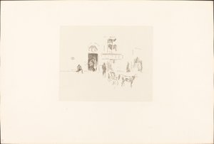 Gaiety Stage Door, 1879-1887 door James Abbott McNeill Whistler
