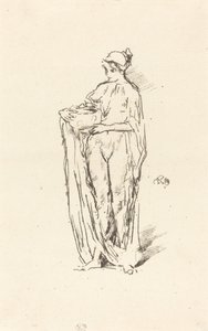 Meisje met Kom, 1895 door James Abbott McNeill Whistler