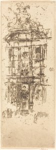 Goudhuis, Brussel, 1887 door James Abbott McNeill Whistler
