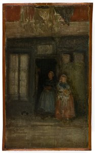Goud en Oranje: De Buren, ca. 1894-95 door James Abbott McNeill Whistler