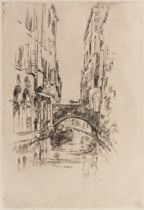 Gondel onder een brug, 1879-1880