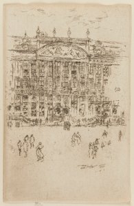 Grote Markt, Brussel door James Abbott McNeill Whistler