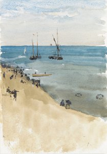 Groen en zilver -- De heldere zee, Dieppe door James Abbott McNeill Whistler