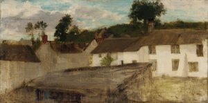 Groen en Zilver: De Devonshire Cottages, 1883 of 1884 door James Abbott McNeill Whistler