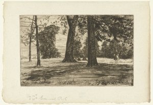 Greenwich Park door James Abbott McNeill Whistler