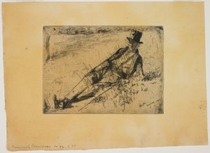 Greenwich-Pensionär door James Abbott McNeill Whistler