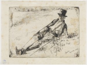Pensioengerechtigde van Greenwich door James Abbott McNeill Whistler