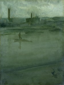 Grijs en zilver: De Theems door James Abbott McNeill Whistler