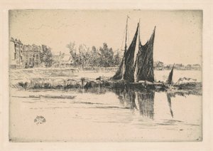 Hurlingham, 1879 door James Abbott McNeill Whistler