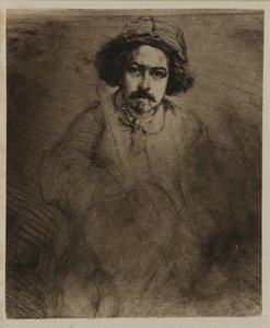 J. Becquet, Beeldhouwer, 1859 door James Abbott McNeill Whistler