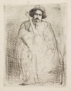 J. Becquet, beeldhouwer, 1859 door James Abbott McNeill Whistler