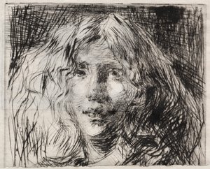 Joanna Hefferman, La Belle Irlandaise, 1866 door James Abbott McNeill Whistler