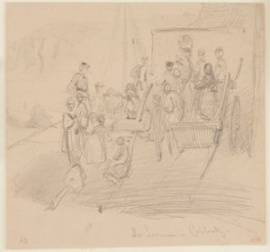De Jeugd in Koblenz, 1858 door James Abbott McNeill Whistler