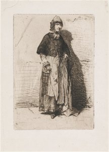 La Mère Gérard, 1858 door James Abbott McNeill Whistler