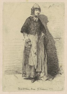 La Mère Gérard, 1858 door James Abbott McNeill Whistler