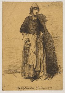 La Mère Gérard, 1858 door James Abbott McNeill Whistler