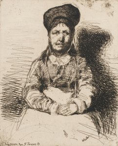 La Retameuse. Een van de twaalf etsen uit de natuur De Franse set door James Abbott McNeill Whistler
