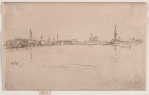 La Salute: Dageraad, ca. 1880 door James Abbott McNeill Whistler