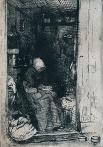 La Vieille aux Loques, 1858 1903-1904 door James Abbott McNeill Whistler