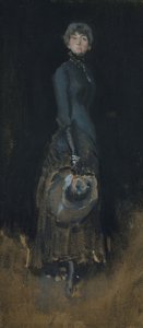 Dame in Grijs, ca. 1883 door James Abbott McNeill Whistler