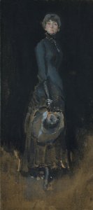 Dame in grijs door James Abbott McNeill Whistler