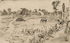 Landschap met Paarden, 1859