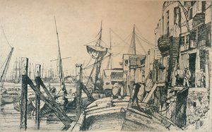 Limehouse, 1859, 1904 door James Abbott McNeill Whistler