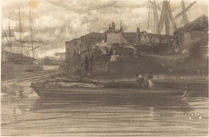 Limehouse, 1878 door James Abbott McNeill Whistler