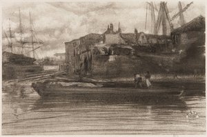 Limehouse, 1878 door James Abbott McNeill Whistler
