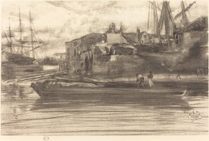 Limehouse, 1878 door James Abbott McNeill Whistler