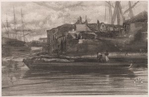 Limehouse, 1878 door James Abbott McNeill Whistler