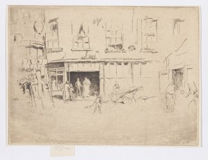 Little Court, ca.1880-81 door James Abbott McNeill Whistler