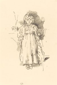 Kleine Evelyn, 1896 door James Abbott McNeill Whistler