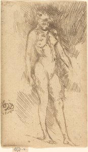 Klein naakt figuur door James Abbott McNeill Whistler