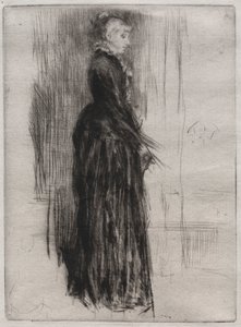 Klein fluwelen jurkje door James Abbott McNeill Whistler