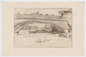 London Bridge, c.1875 door James Abbott McNeill Whistler
