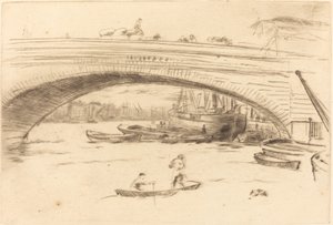 Londen Brug, ca. 1875 door James Abbott McNeill Whistler