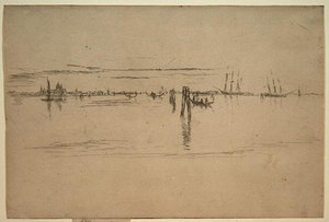 Lange Lagune, c.1879-80 door James Abbott McNeill Whistler