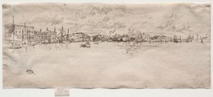Lang Venetië door James Abbott McNeill Whistler