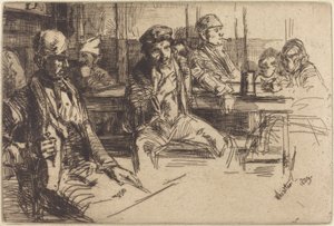 Havenarbeiders, 1859 door James Abbott McNeill Whistler