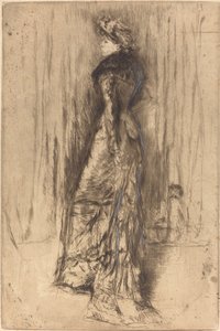 Maud, staand, ca. 1873 door James Abbott McNeill Whistler