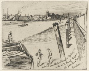 Millbank, 1861 door James Abbott McNeill Whistler