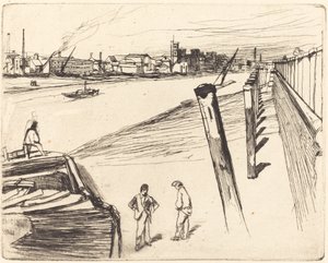 Millbank, 1861 door James Abbott McNeill Whistler